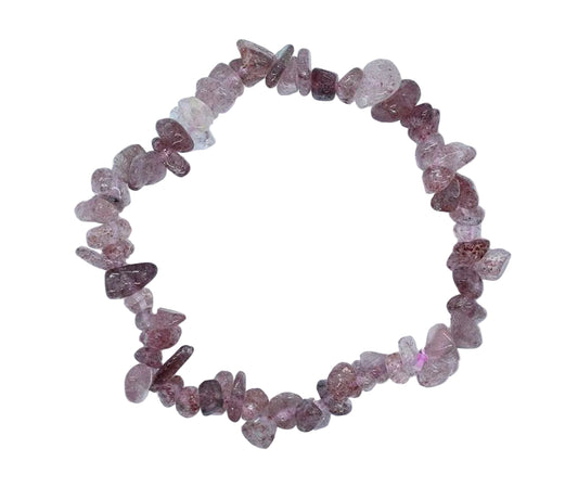 Iris Bracelet - Strawberry Quartz